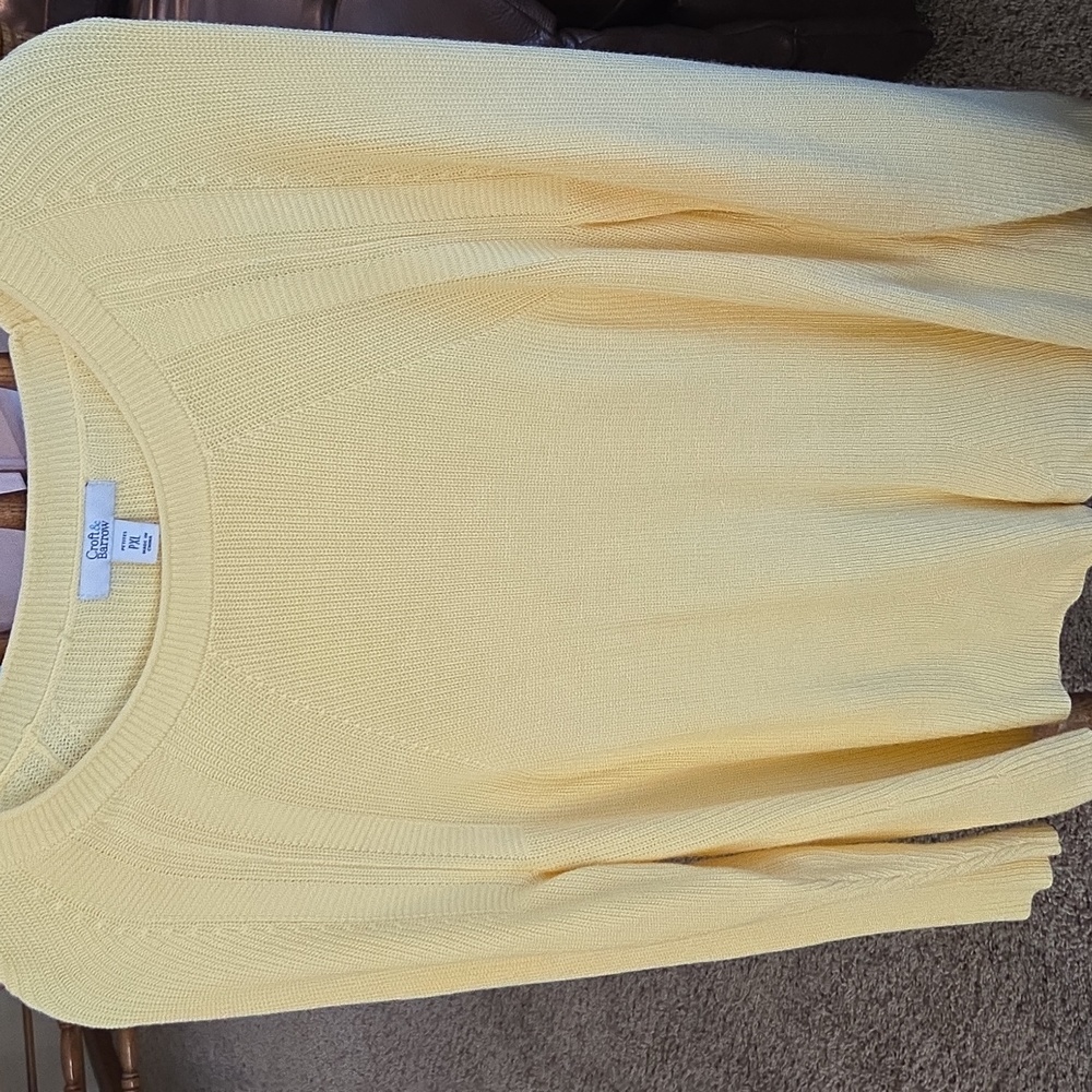Croft & Barrow Women's Yellow Sweater